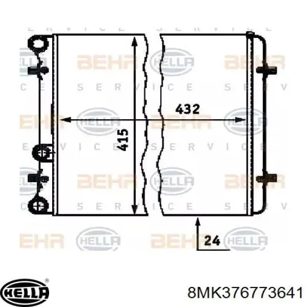 Радіатор основний Glyser 372323 ціна, від 75.18 USD