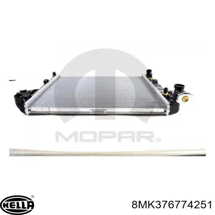 8MK376774251 HELLA Радіатор охолодження двигуна