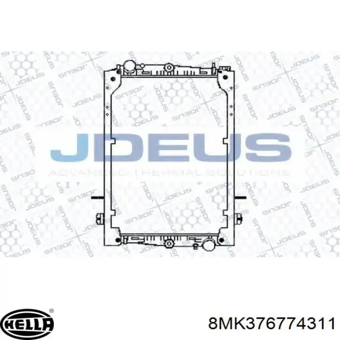 Радіатор основний Diesel Technic 545257 ціна, від 345.28 USD