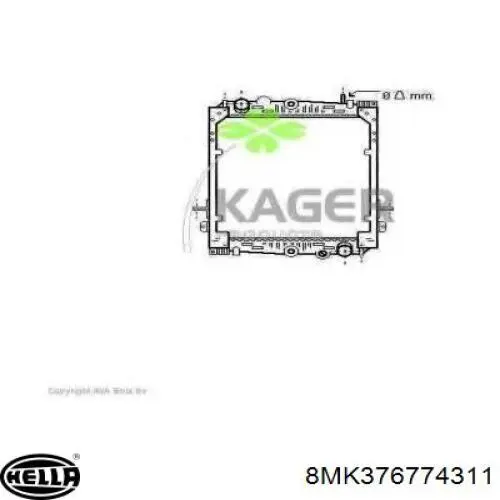 Купити 545257 Diesel Technic Радіатор двигуна