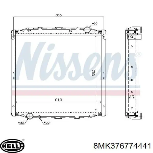 Радіатор основний Tempest 32880A ціна, від 352.78 USD