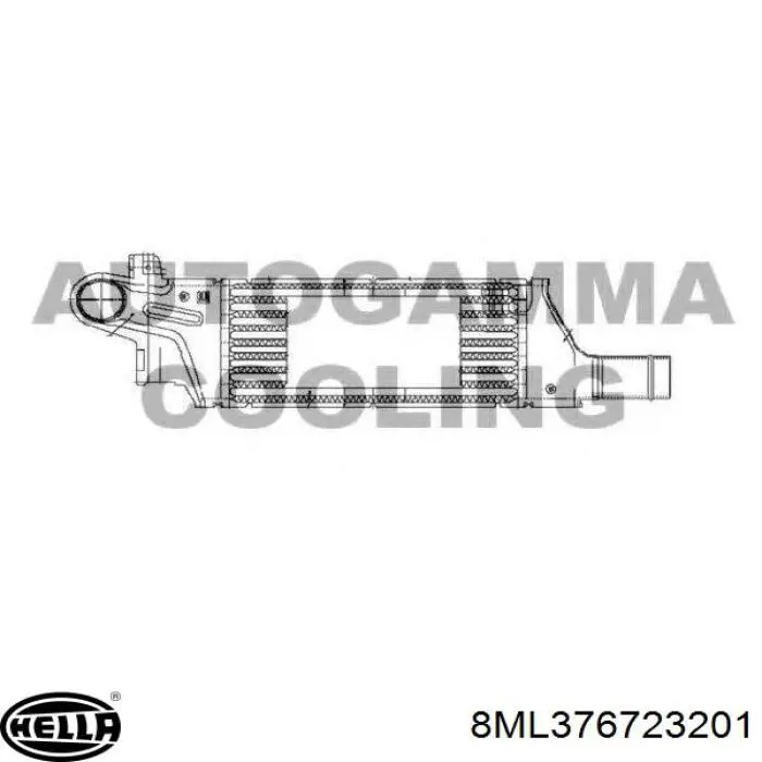Радіатор інтеркулера Opel 1302113