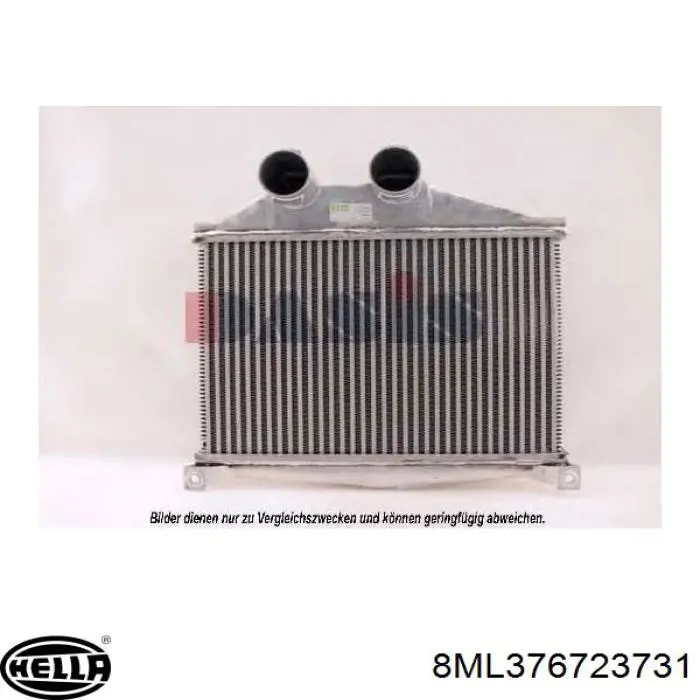 8ML376723731 HELLA радіатор интеркуллера