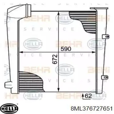 Купити A0005000403 Mercedes Радіатор интеркуллера