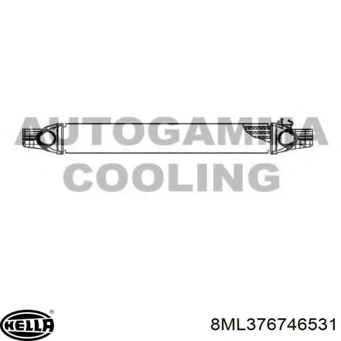 Купити 351319204360 Magneti Marelli Радіатор интеркуллера