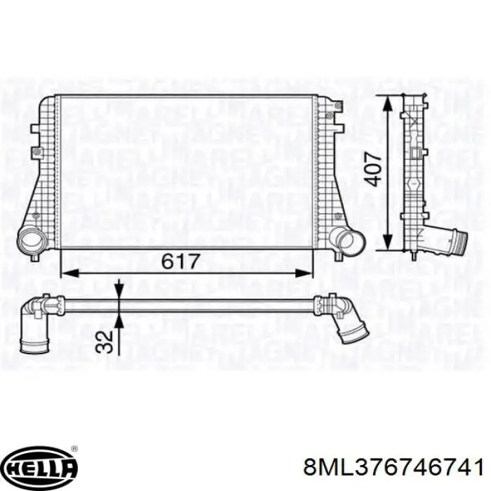 Інтеркулер 74T36NF NRF