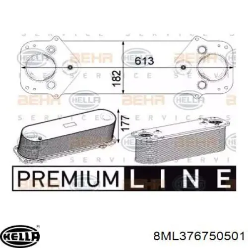 Система охолодження наддувочного повітря Mahle Original 8ML376750501 ціна, від 774.24 USD