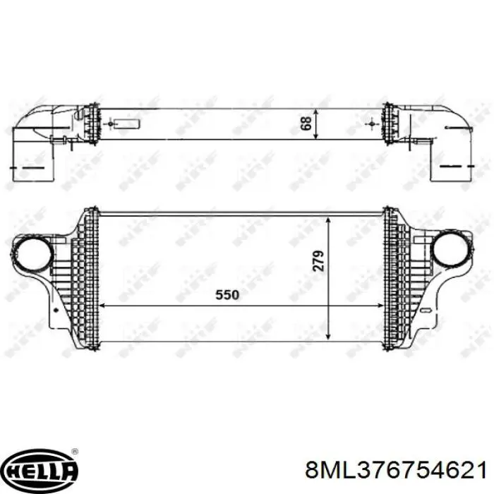 FP46T21AV AVA радіатор интеркуллера