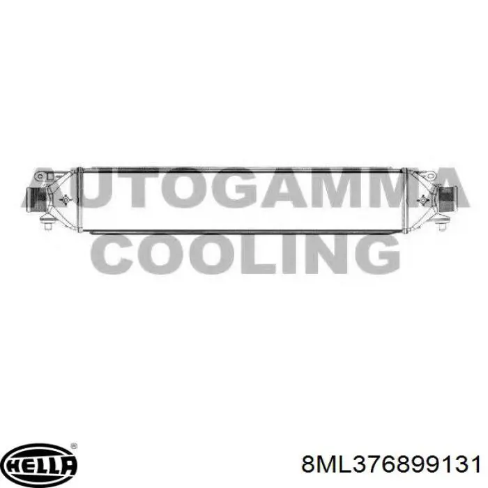 51783791 Fiat/Alfa/Lancia радіатор интеркуллера