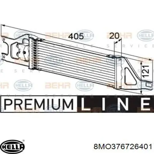 CLC57000P Knecht-Mahle радіатор охолодження, акпп