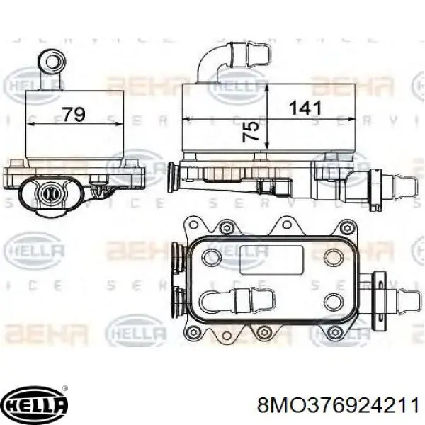 Радіатор охолодження, АКПП LR013046 Britpart