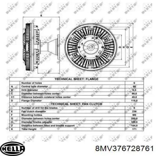 В'язкова муфта вентилятора Febi 106438 ціна, від 277.85 USD