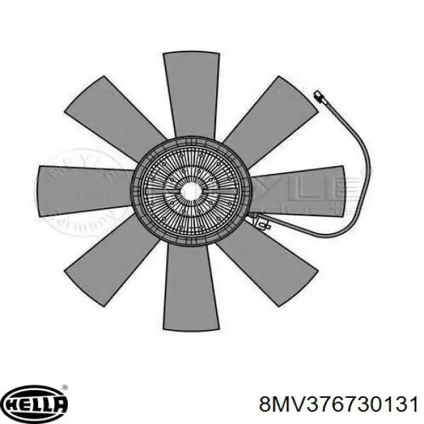 Вискомуфта вентилятора 215510 Diesel Technic