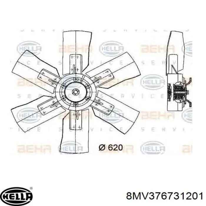  8MV376731201 HELLA