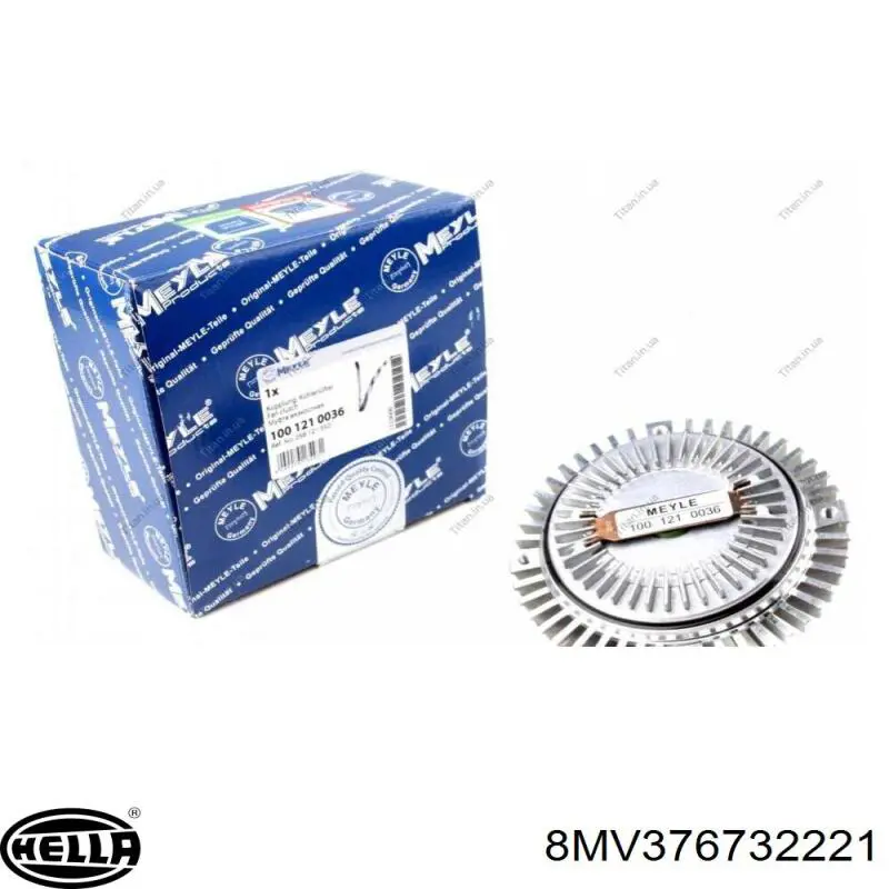 Вискомуфта вентилятора 8MV376732221 HELLA