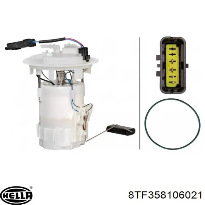 8TF358106021 HELLA Електробензонасос