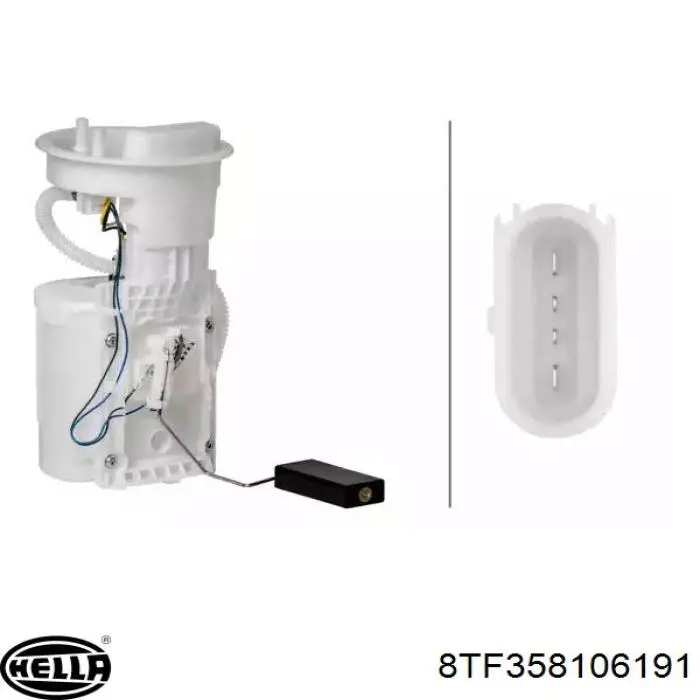Модуль бензонасоса HELLA 8TF358106191 ціна, від 67.30 USD