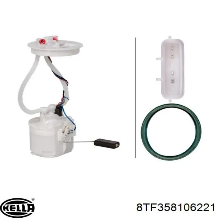 Модуль бензонасоса HELLA 8TF358106221 ціна, від 56.25 USD