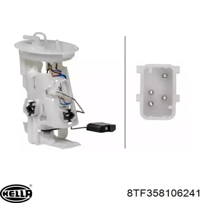Купити 8TF358106241 HELLA Насос занурювальний в баці