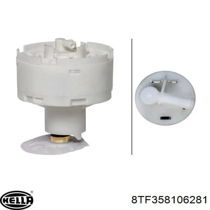Купити 8TF358106281 HELLA Насос занурювальний в баці