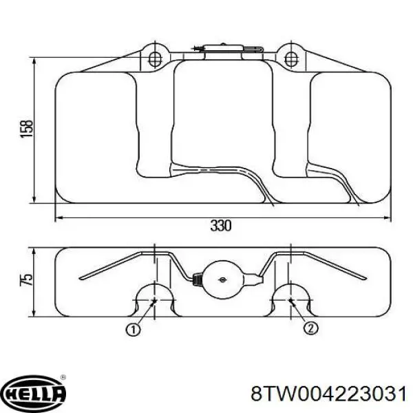 Купити 1368585 BMW Мотор омивача лобового скла