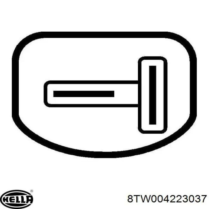 Насос-двигун омивача скла, переднього 8TW004223037 HELLA