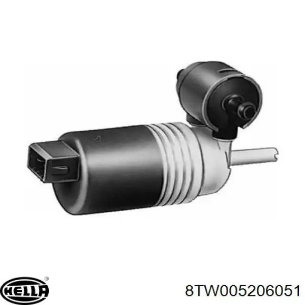 Купити 8TW005206051 HELLA Мотор омивача лобового скла