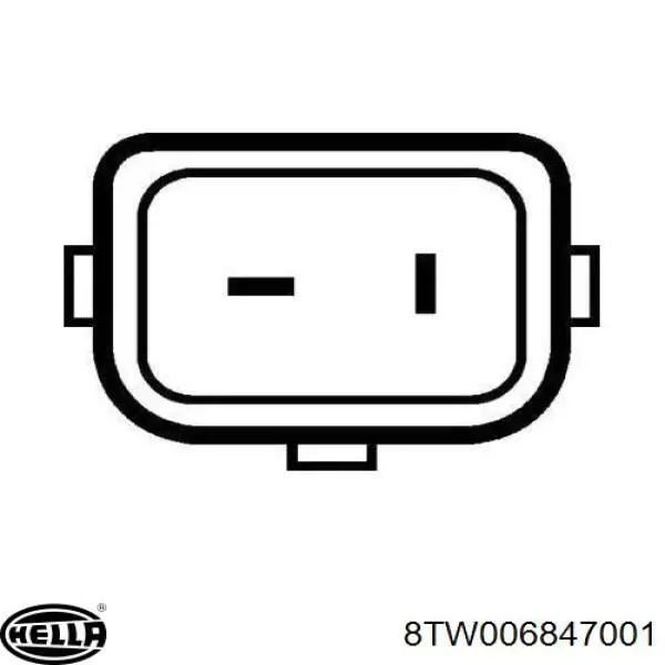 Насос-двигун омивача скла, перед/зад 8TW006847001 HELLA