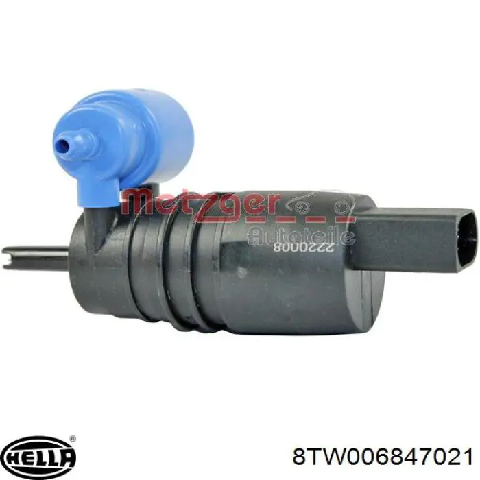 Насос-двигун омивача скла, перед/зад HELLA 8TW006847021