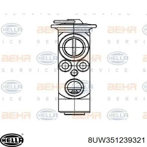 Клапан TRV, кондиціонера HELLA 8UW351239321 ціна, від 17.74 USD