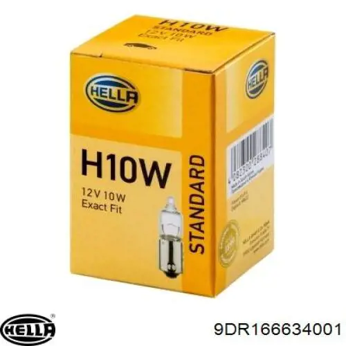 Купити 9DR166634001 HELLA Лампочка галогенова, дальній/ближній