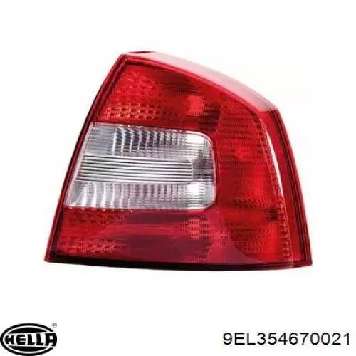 Купити 9EL354670021 HELLA Задня права фара