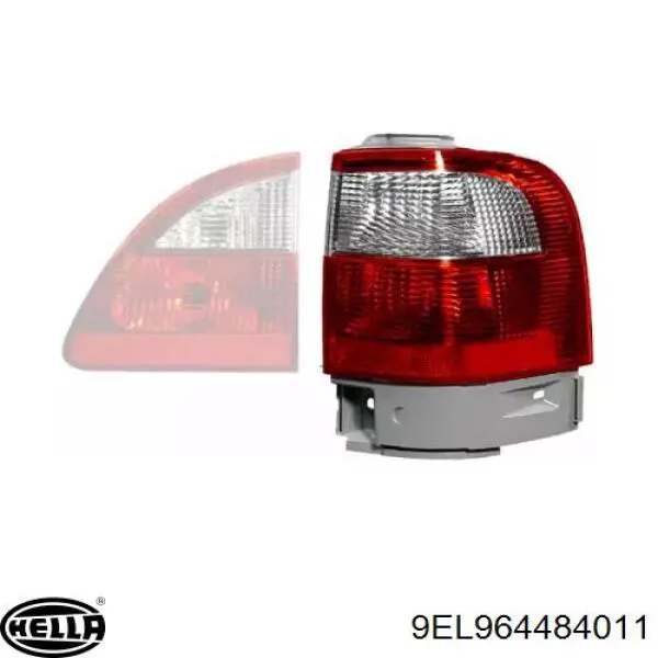Ліхтар задній правий, зовнішній HELLA 9EL964484011 ціна, від 76.33 USD