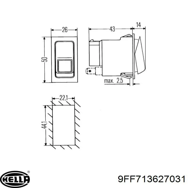  9FF713627031 HELLA