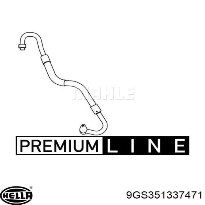 Купити 9GS351337471 HELLA Шланг кондиціонера, від випарника до компресора