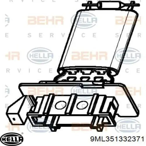 9ML351332371 HELLA Регулятор оборотів пічки