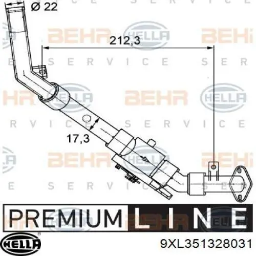 Регулюючий клапан охолоджувальної рідини 9XL351328031 HELLA