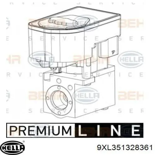 Кран пічки 9XL351328361 HELLA