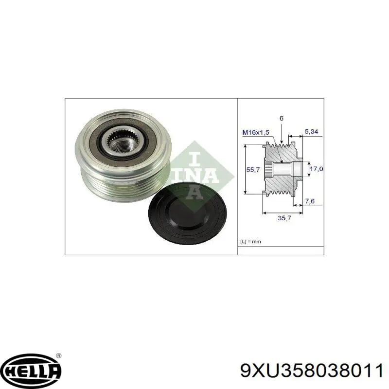 Інерційний шків Maxgear 55188MG ціна, від 30.41 USD
