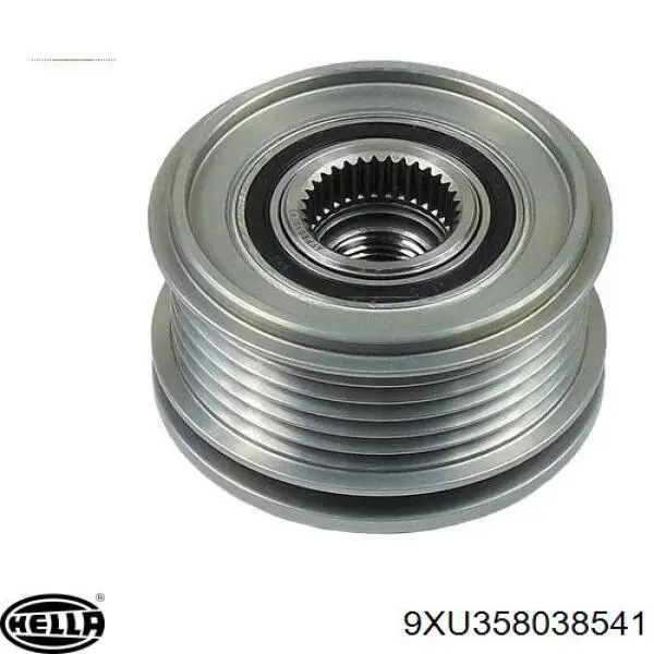 Купити 9XU358038541 HELLA Шків генератора