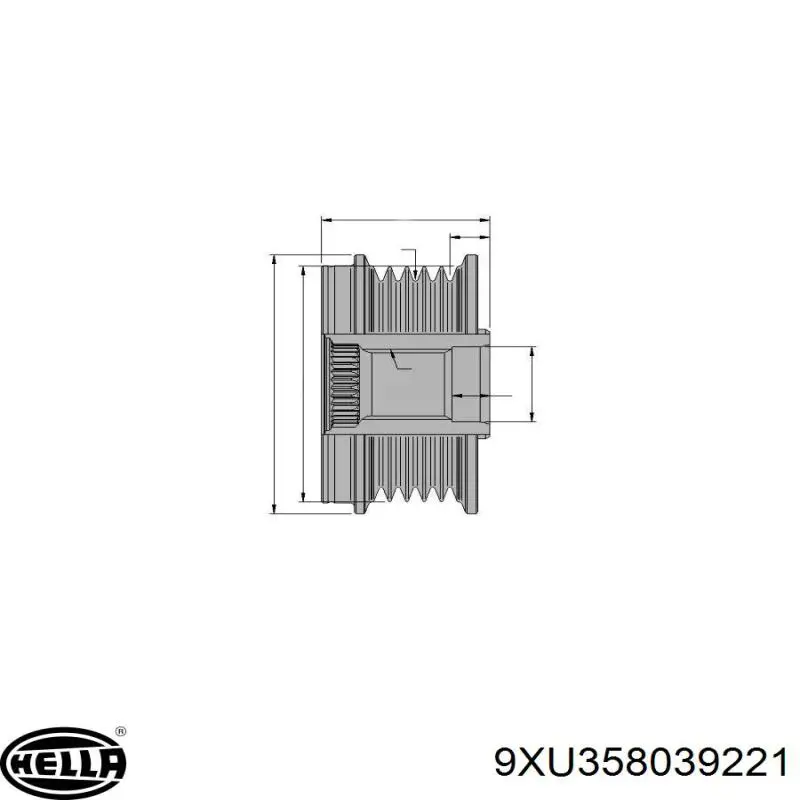 Генератор 9XU358039221 HELLA