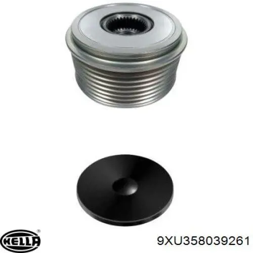Інерційний шків HELLA 9XU358039261 ціна, від 18.87 USD