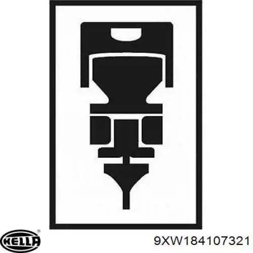 Купити 9XW184107321 HELLA Щітка-двірник лобового скла, водійська