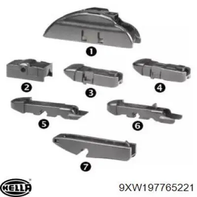 Купити 7711172854 Renault (RVI) Щітка-двірник лобового скла, пасажирська