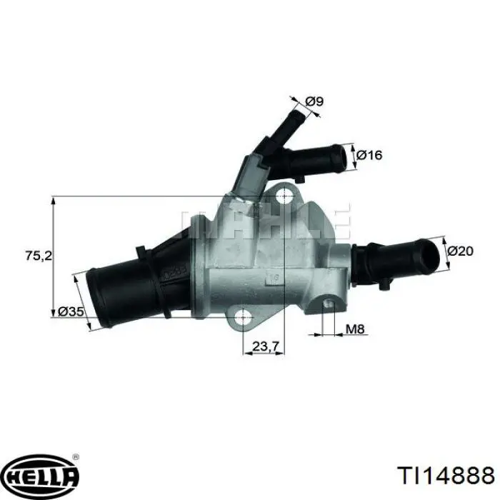 Корпус термостата 352317101410 Magneti Marelli