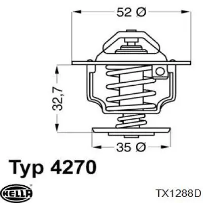 Термостат в зборі HELLA TX1288D