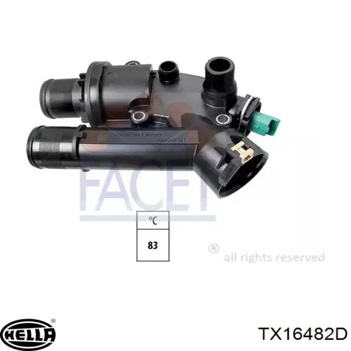 Купити TX16482D HELLA Корпус термостата