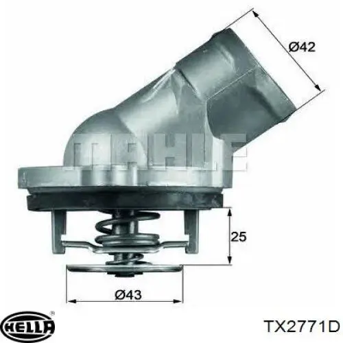 Автомобільний термостат HELLA TX2771D ціна, від 8.86 USD