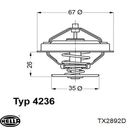 Термостат TX2892D HELLA