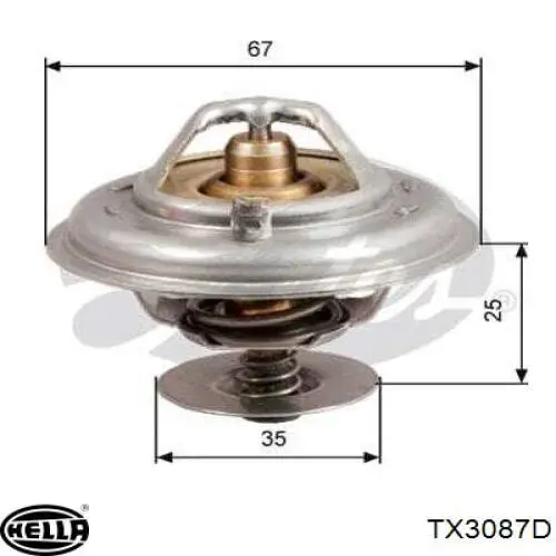 Термостат в зборі HELLA TX3087D